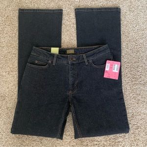 NWT Caslon bootcut stretch denim black jeans, size 6